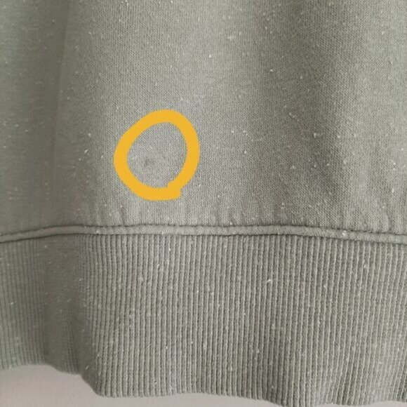 UNDER ARMOUR High Neck Comfy Sweatshirt Sage Green Sz S Flawed - Picture 11 of 13